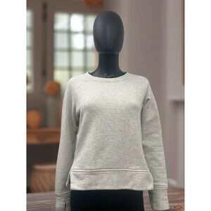 Backcountry Sweatshirt Small Heather Gray 74% Cotton‎ Fleece Pullover Women